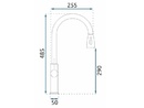 Висок кухненски смесител Nest Chrome (1)