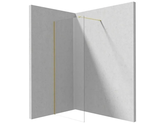 Параван за баня Prizma Brushed Gold 100x195см