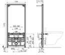 Структура за вграждане Alcaplast A105*1200 за биде (1)