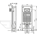 Структура за вграждане Alcaplast AM101*1120 за висяща тоалетна (1)