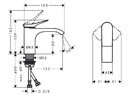 Стояща смесителна батерия Vivenis 80 (1)