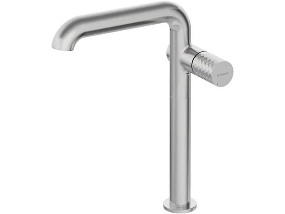 Стилен смесител за умивалник Silia Hexa Brushed Steel