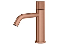 Стоящ смесител за мивка Logica Shine Brushed Rose Gold