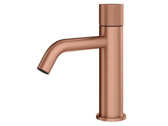 Стоящ смесител за мивка Logica Shine Brushed Rose Gold