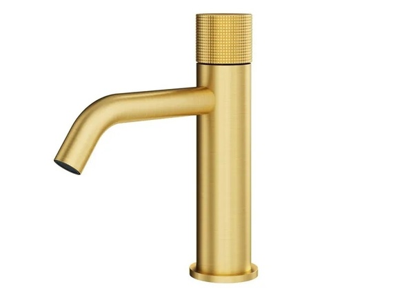 Стоящ смесител за мивка  Logica Shine Brushed Gold