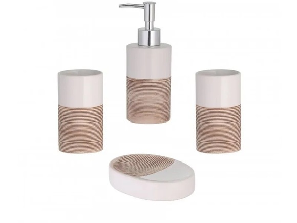 Стоящи аксесоари за баня серия Rimini Beige