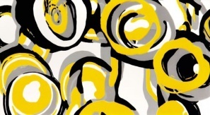 Декорни плочки Decor Hoop Yellow 32.7x59.3